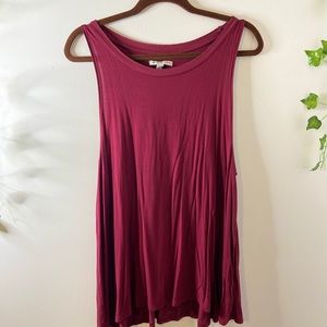 American Eagle Burgundy Tank Top